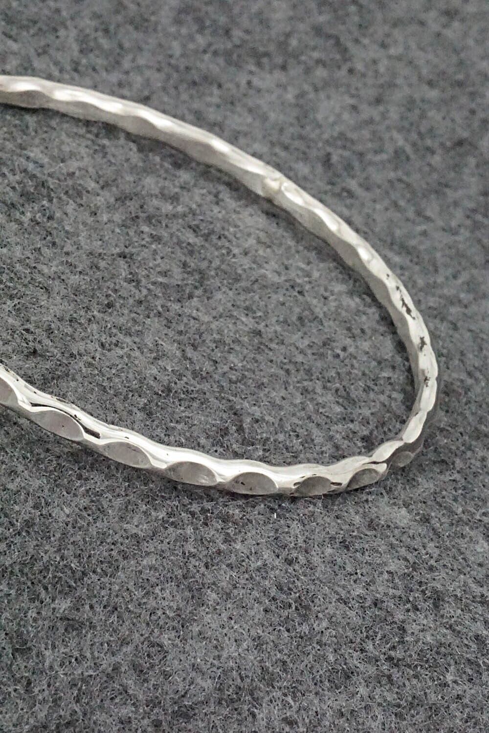 Sterling Silver Bangle Bracelet - Elaine Tahe