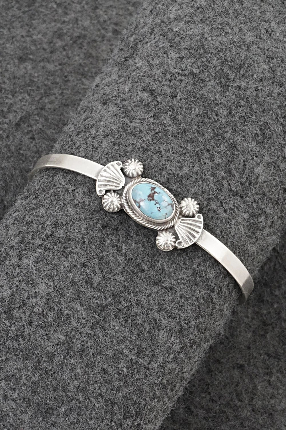 Turquoise & Sterling Silver Bracelet - Genevieve Francisco