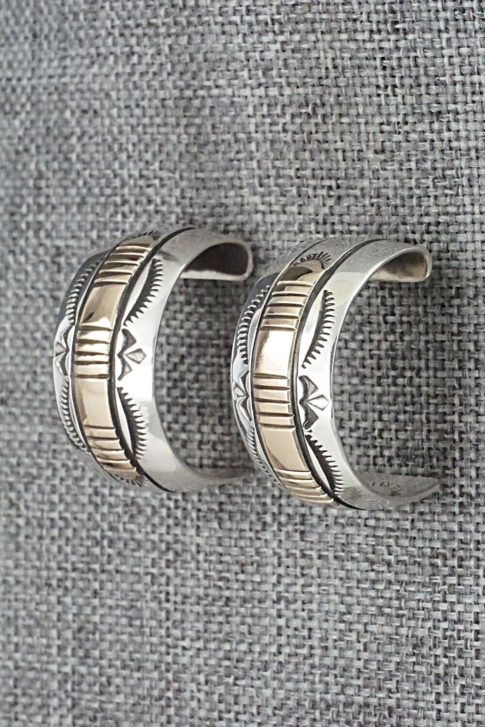 Sterling Silver & Gold Fill Hoop Earrings - Bruce Morgan