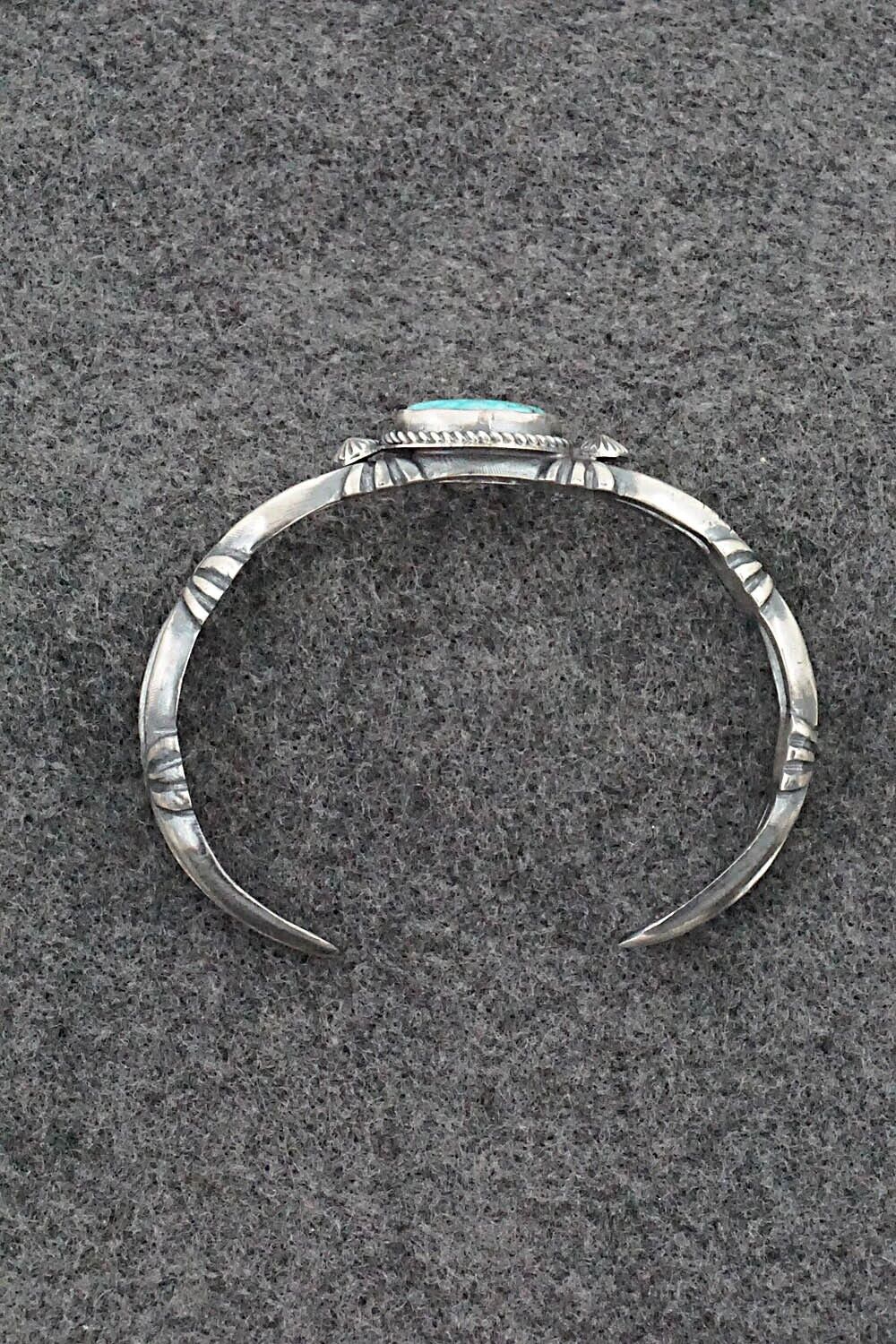 Turquoise & Sterling Silver Bracelet - Harrison Bitsue