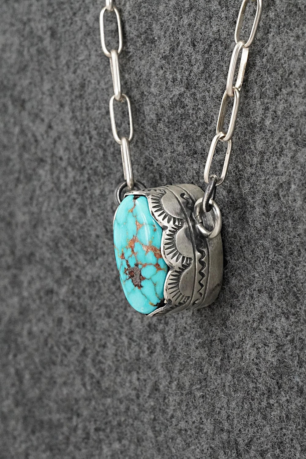 Turquoise & Sterling Silver Necklace - Randy Boyd