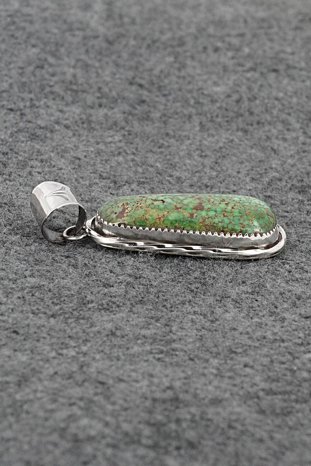Turquoise & Sterling Silver Pendant - Ernest Hawthorne