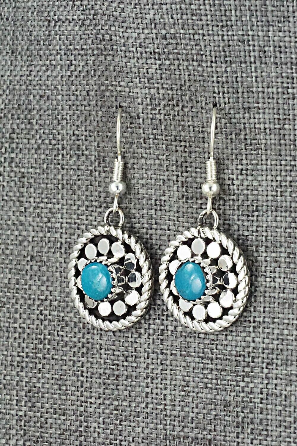 Turquoise & Sterling Silver Earrings - Sandra Parkett