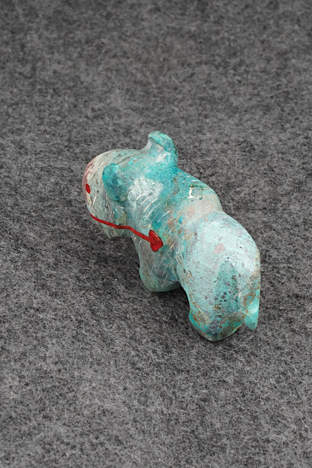 Buffalo Zuni Fetish Carving - Kenric Laiwakete