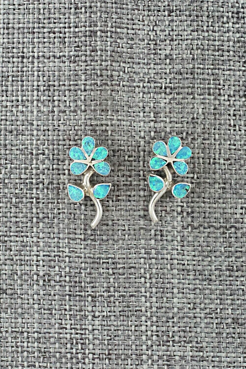 Opalite & Sterling Silver Earrings - Randolf Sanchez