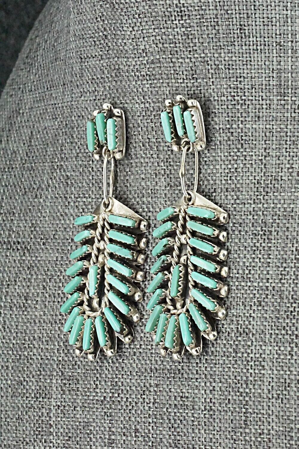 Turquoise & Sterling Silver Earrings - Geraldine Faber