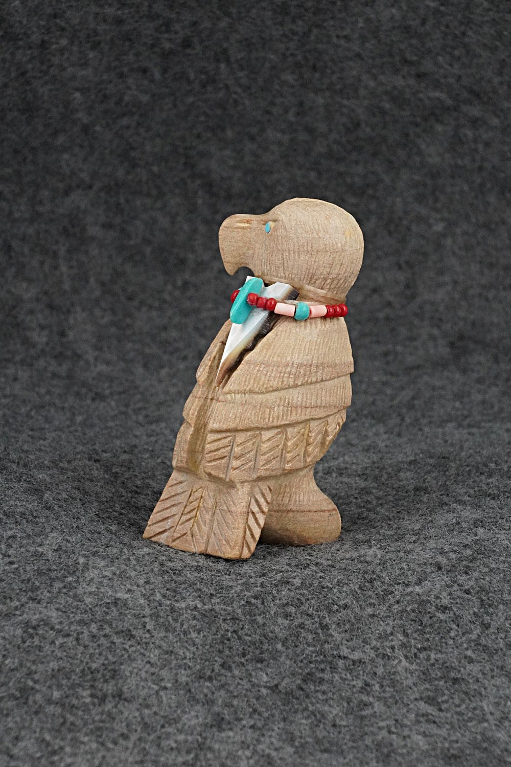Eagle Zuni Fetish Carving - Douglas Martza