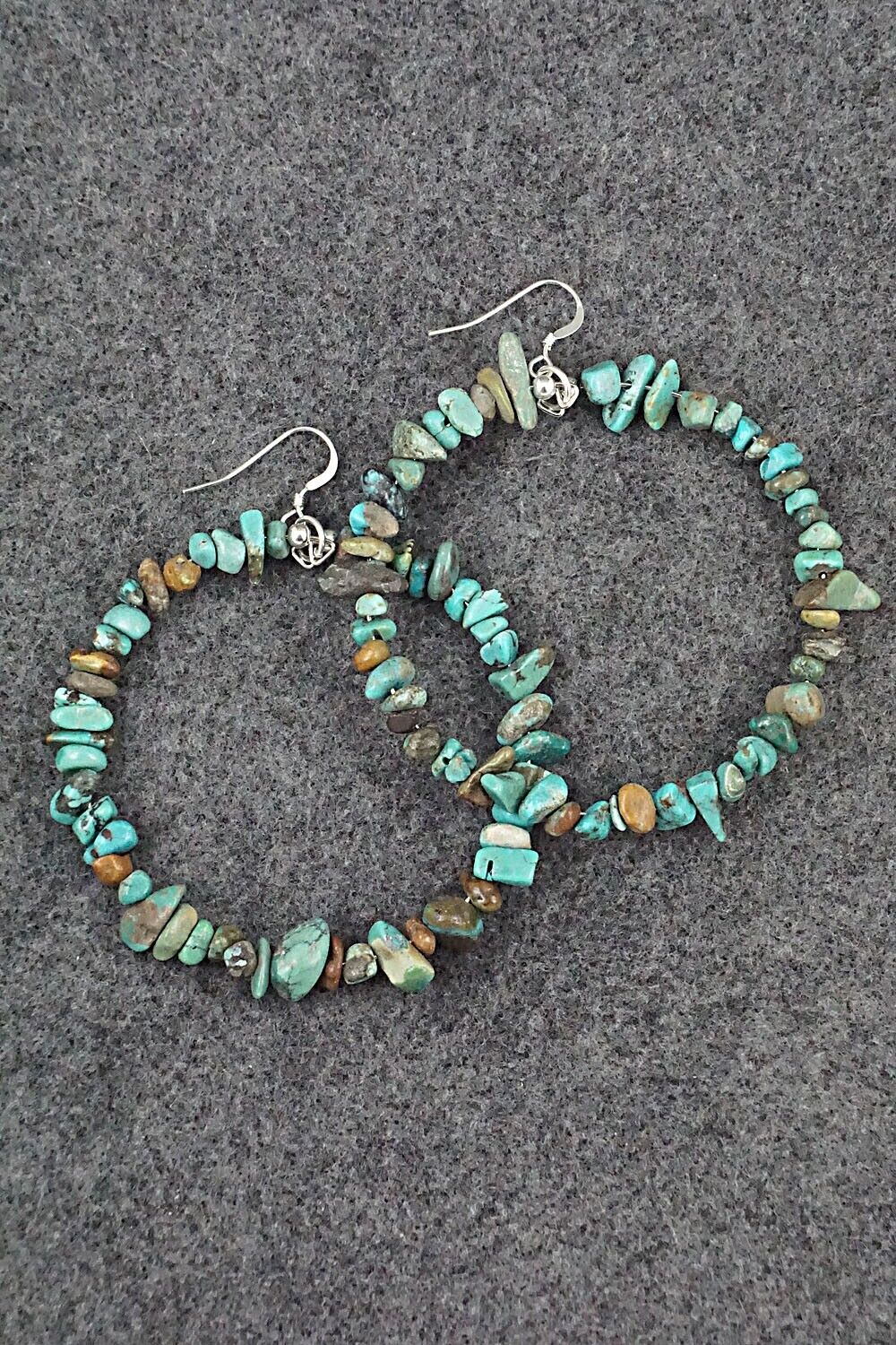 Turquoise & Sterling Silver Earrings - Doreen Jake