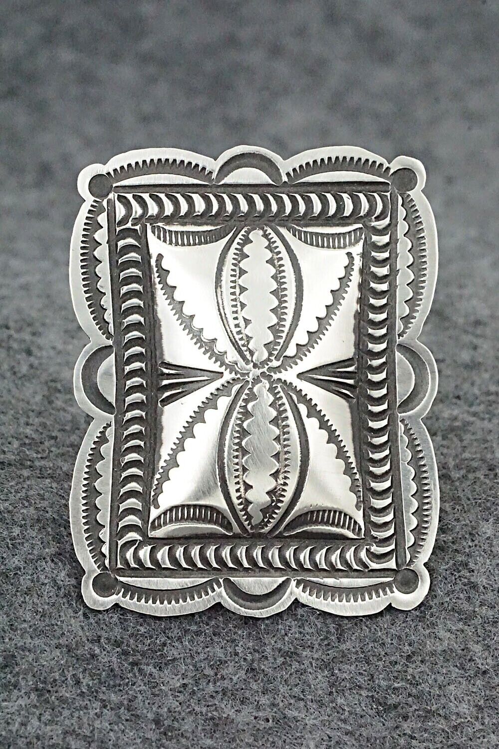 Sterling Silver Ring - Leander Tahe - Size 9 Adj.