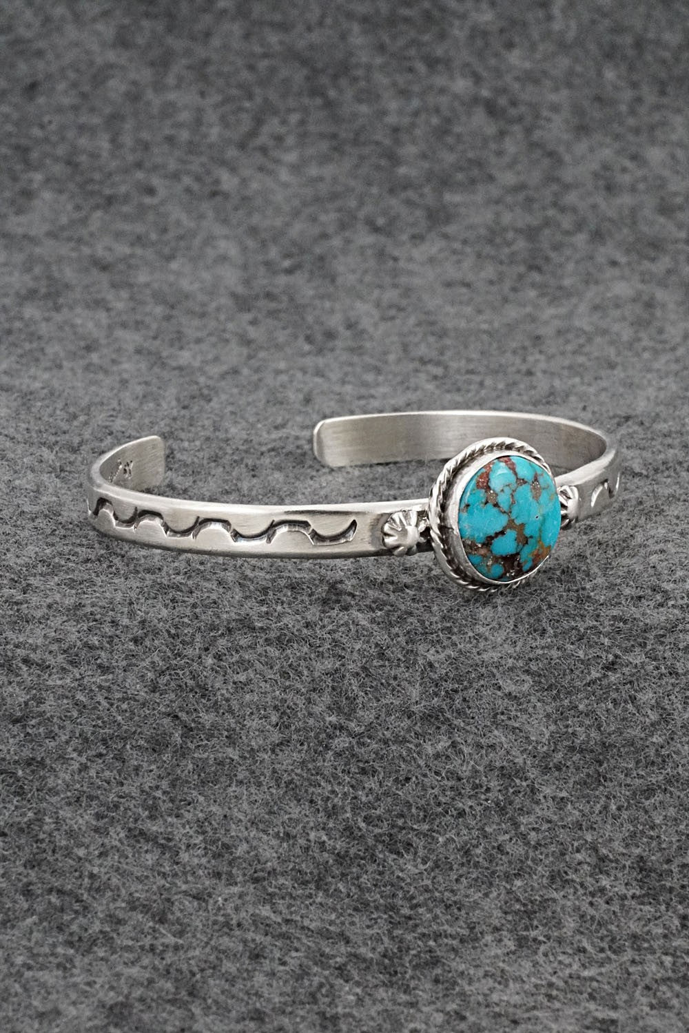 Turquoise & Sterling Silver Bracelet - Samuel Yellowhair