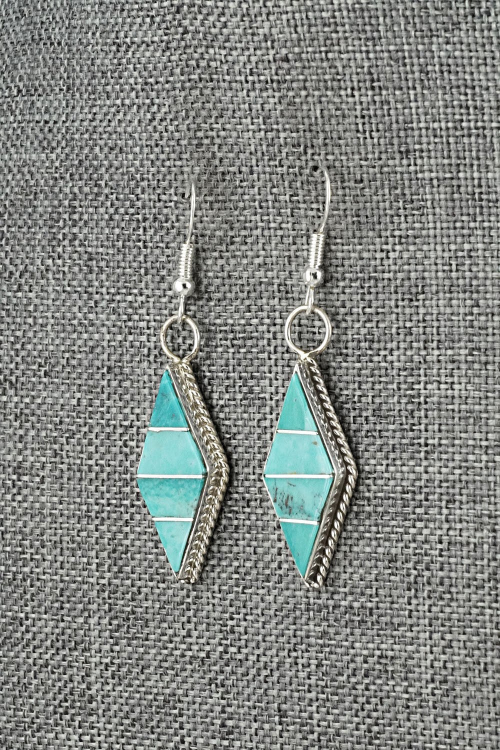 Turquoise & Sterling Silver Earrings - Andrew Enrico