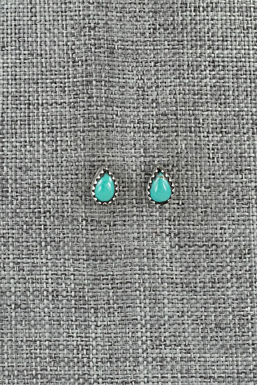 Turquoise & Sterling Silver Earrings - Gerald Joe