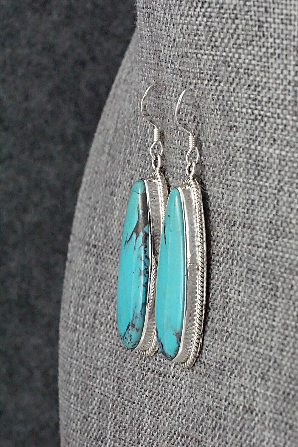 Turquoise & Sterling Silver Earrings - Sharon McCarthy