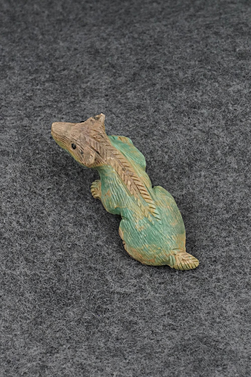Badger Zuni Fetish Carving - Lance Cheama