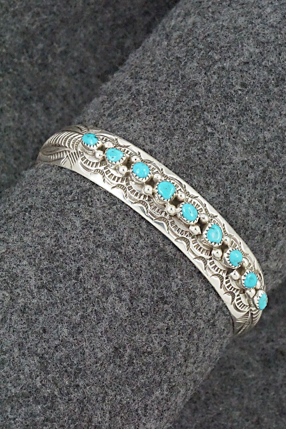Turquoise & Sterling Silver Bracelet - Grace Silver