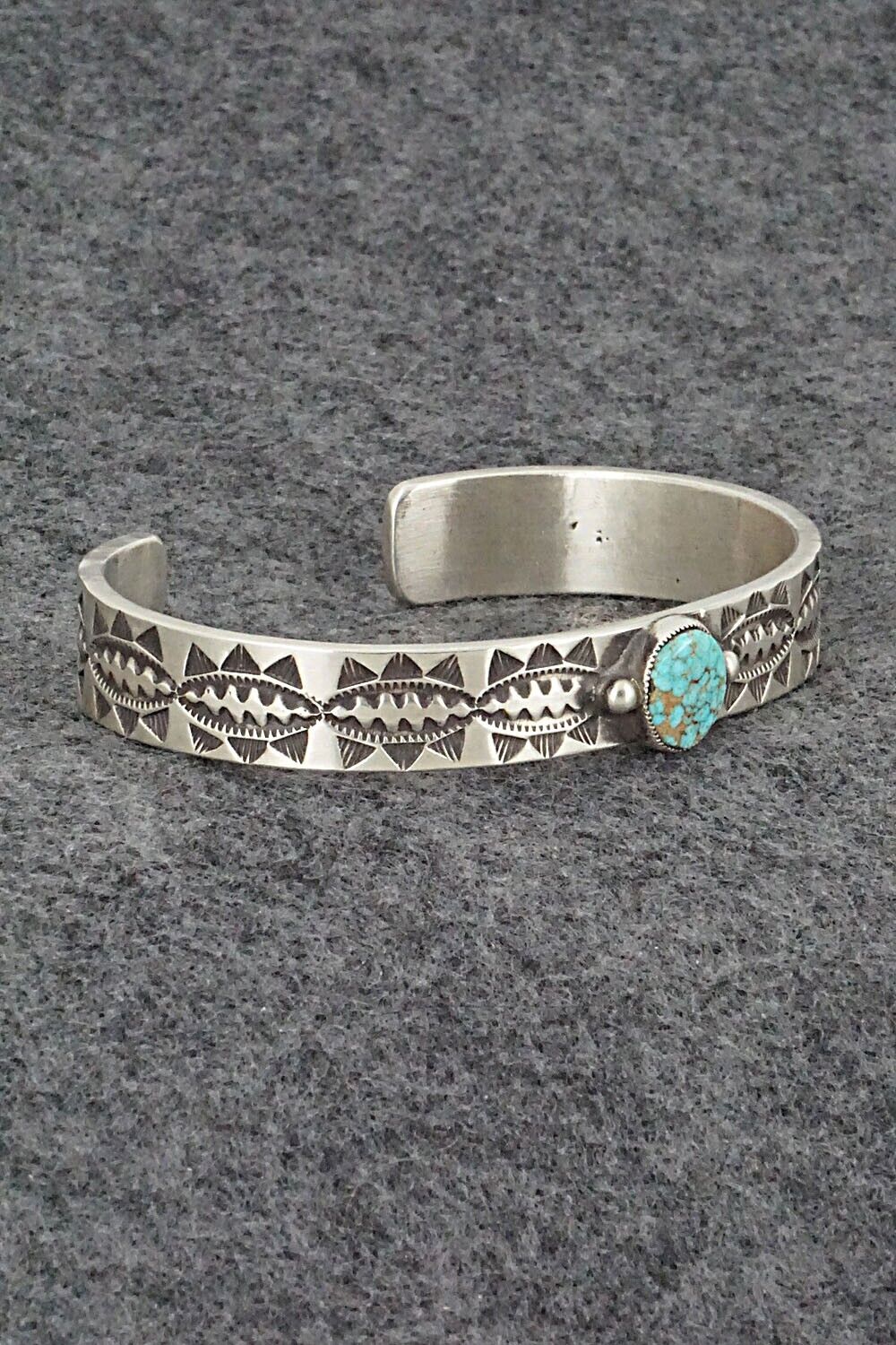 Turquoise and Sterling Silver Bracelet - Calvin Martinez