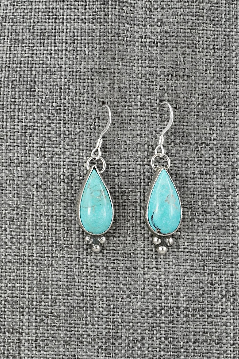 Turquoise & Sterling Silver Earrings - Robinson Martinez