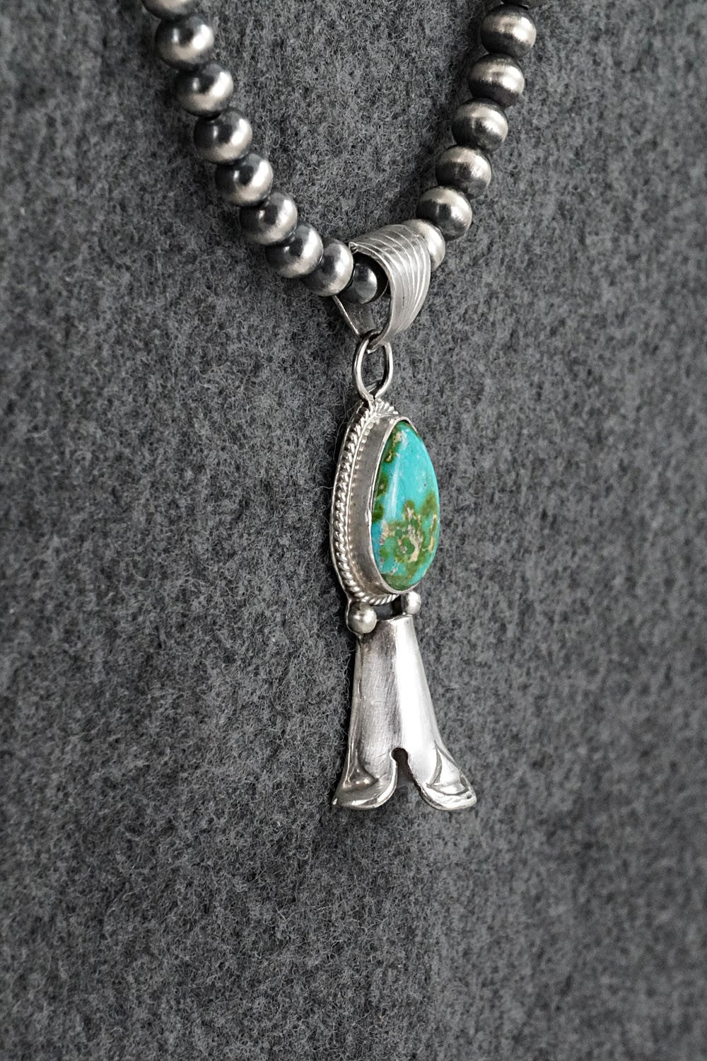Turquoise & Sterling Silver Necklace - Samuel Yellowhair
