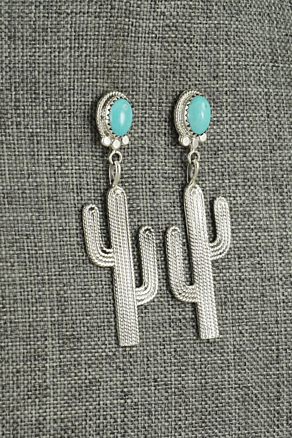 Turquoise & Sterling Silver Earrings - Annie Spencer