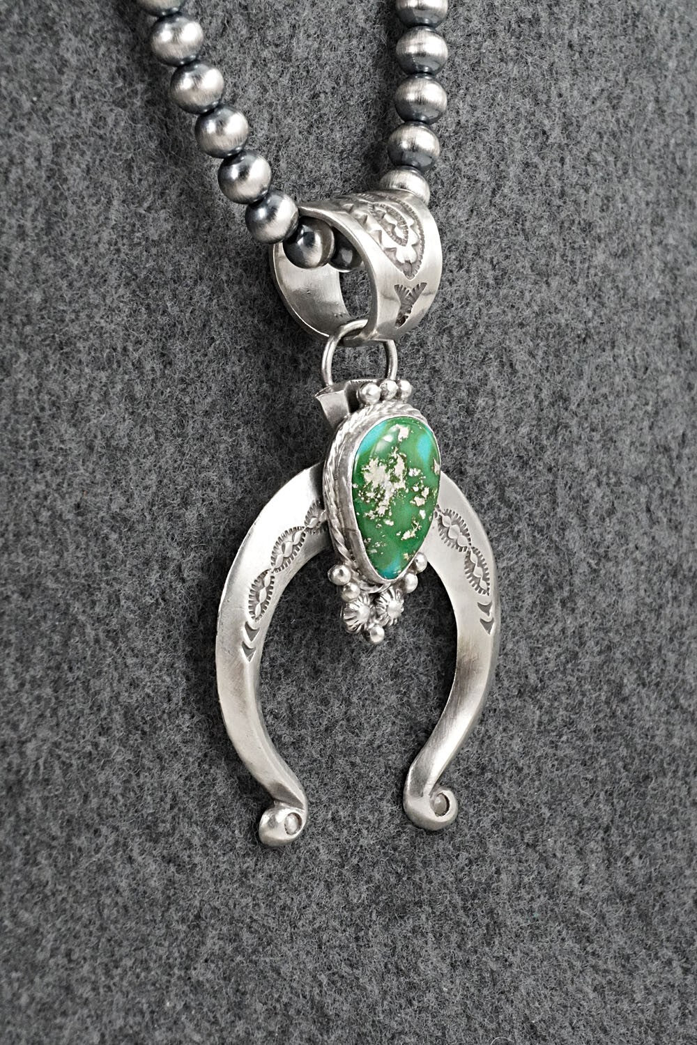 Turquoise & Sterling Silver Necklace - Samuel Yellowhair