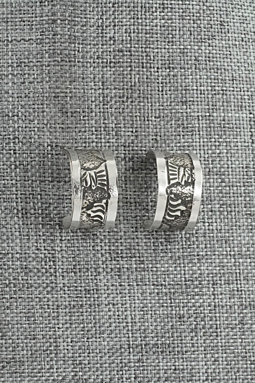 Sterling Silver Hoop Earrings - Elaine Becenti