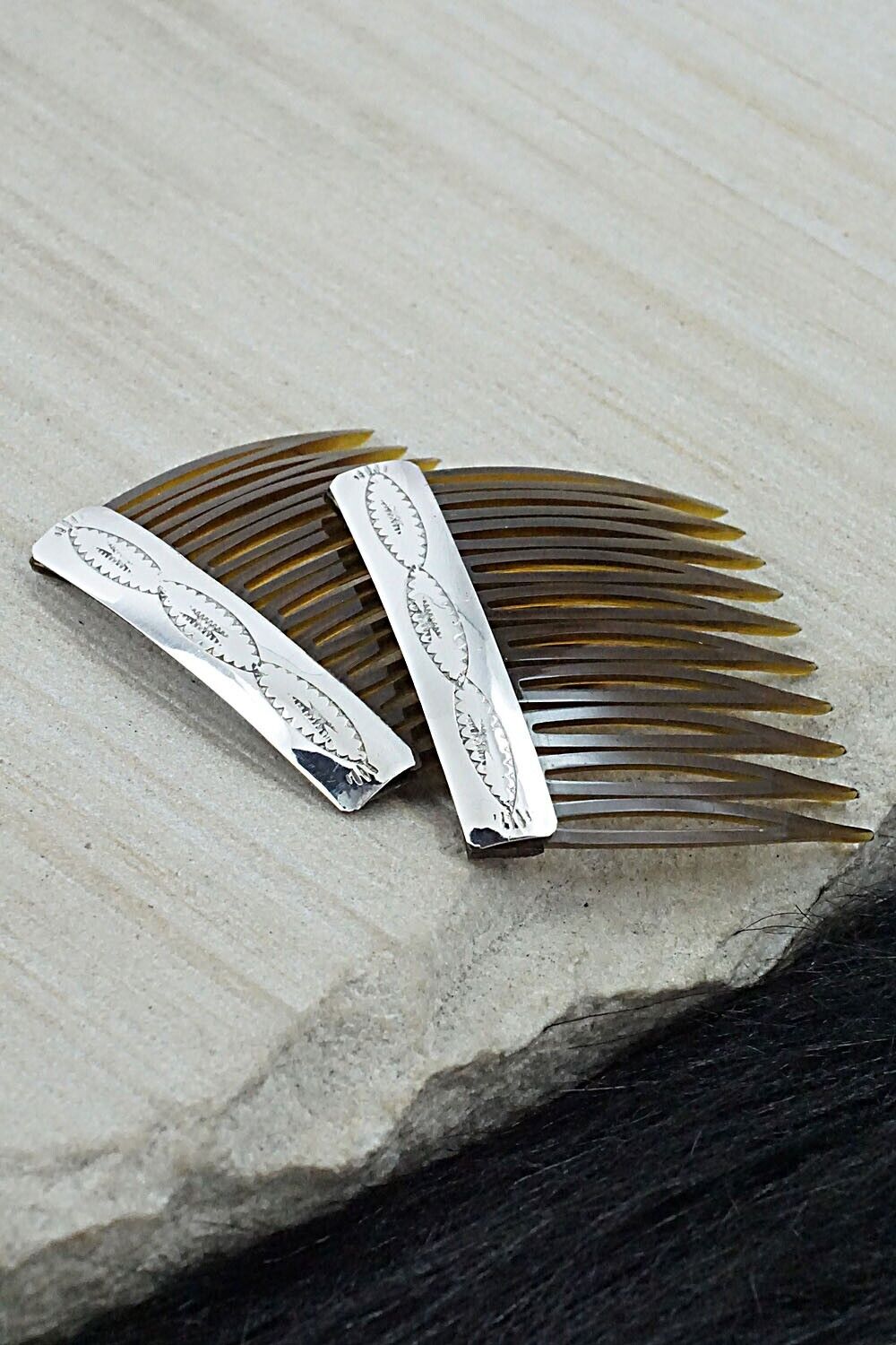 Sterling Silver Hair Combs - Randall Dalgai