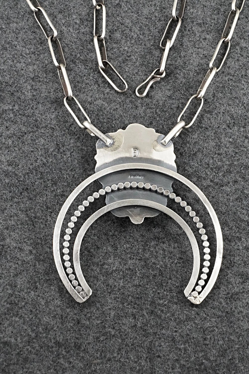 Turquoise & Sterling Silver Necklace - Raymond Delgarito