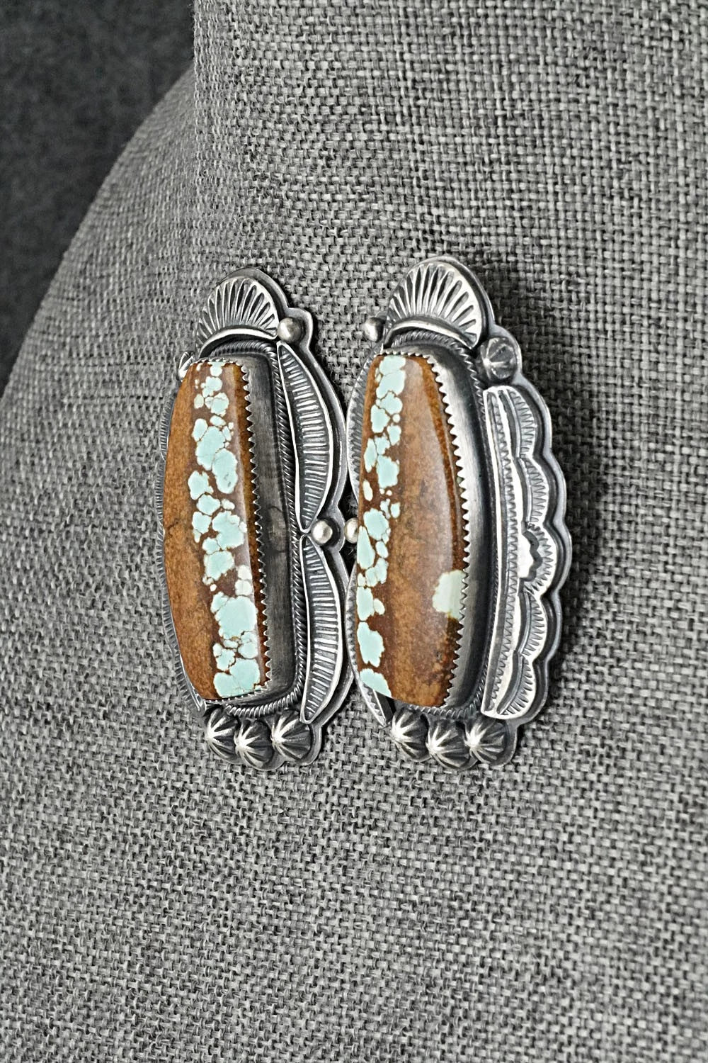 Turquoise & Sterling Silver Necklace and Earrings Set - Randy Boyd
