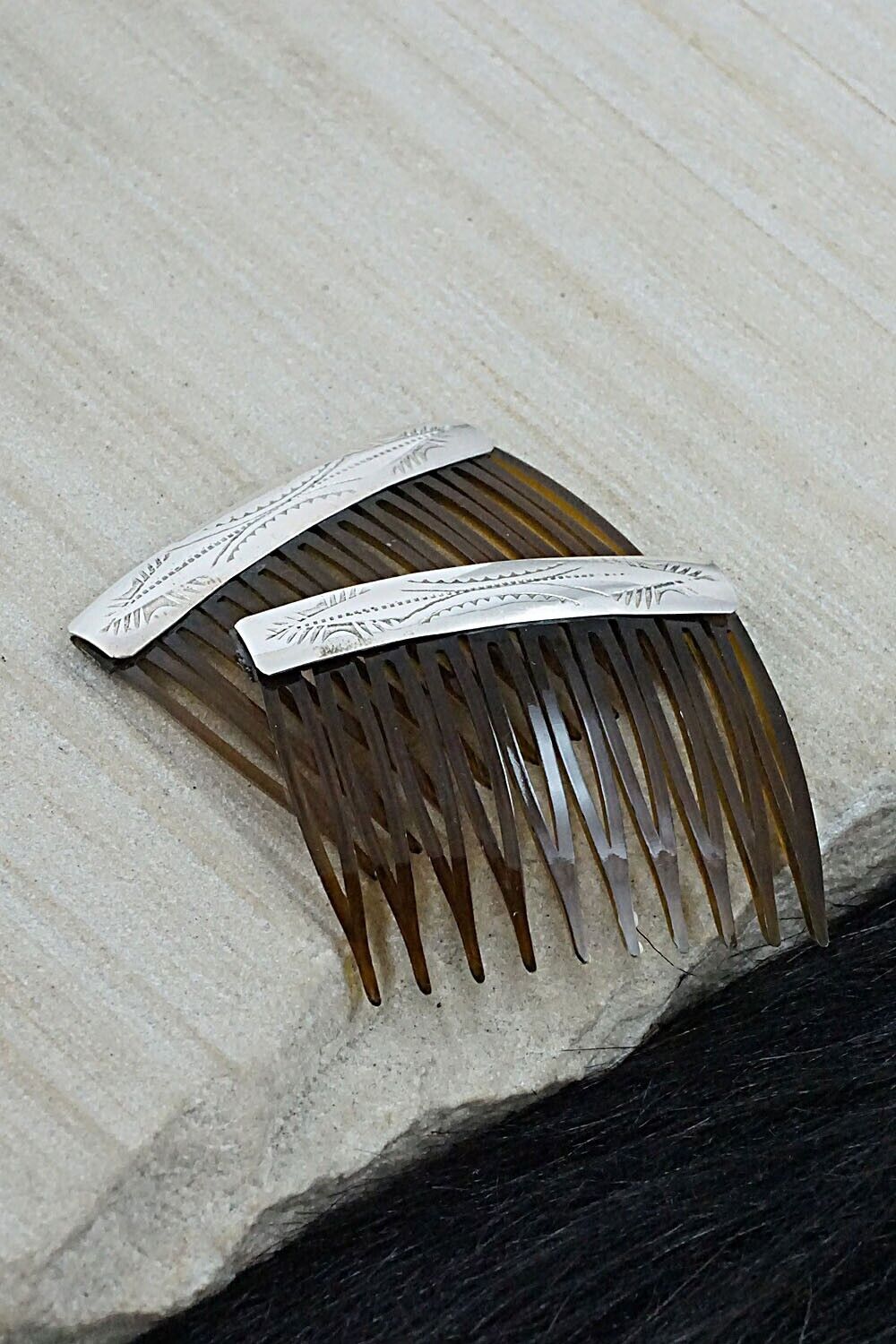 Sterling Silver Hair Combs - Randall Dalgai