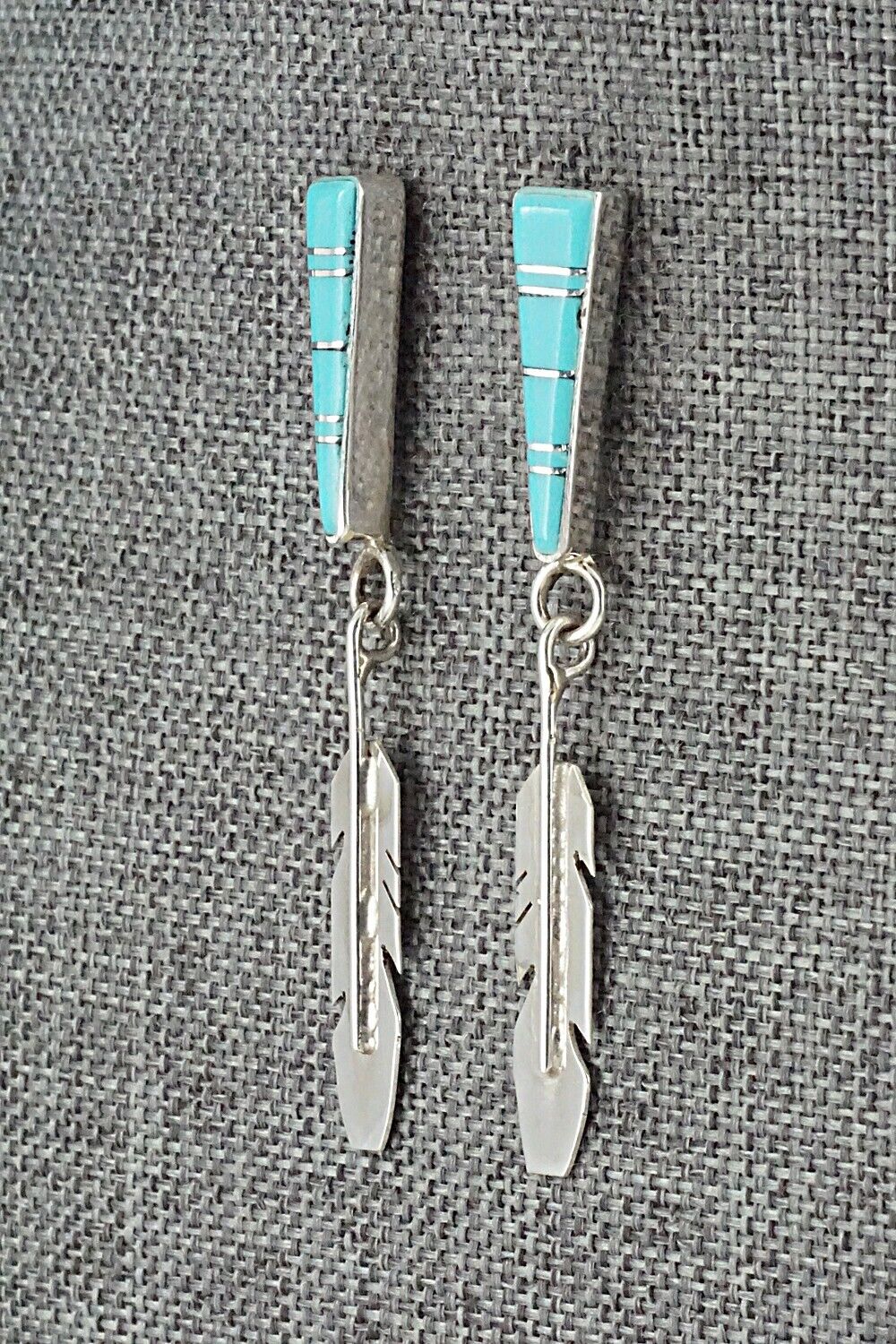 Turquoise & Sterling Silver Earrings - Terrance Panteah & Tammy Johnson