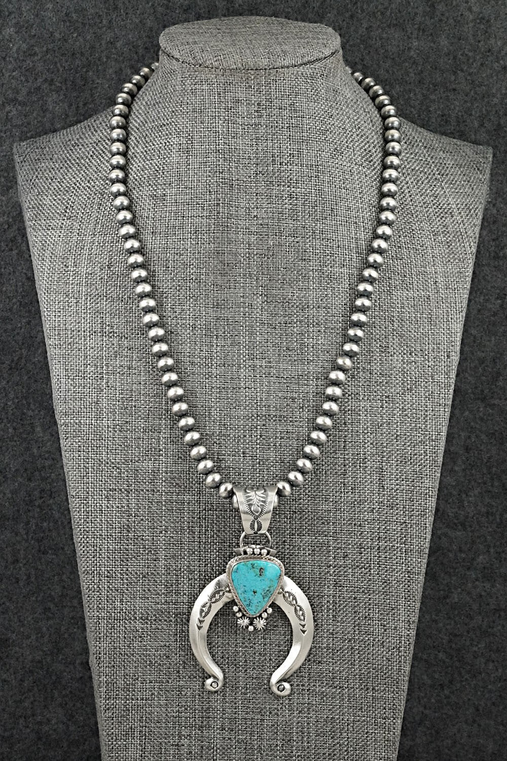 Turquoise & Sterling Silver Necklace - Samuel Yellowhair