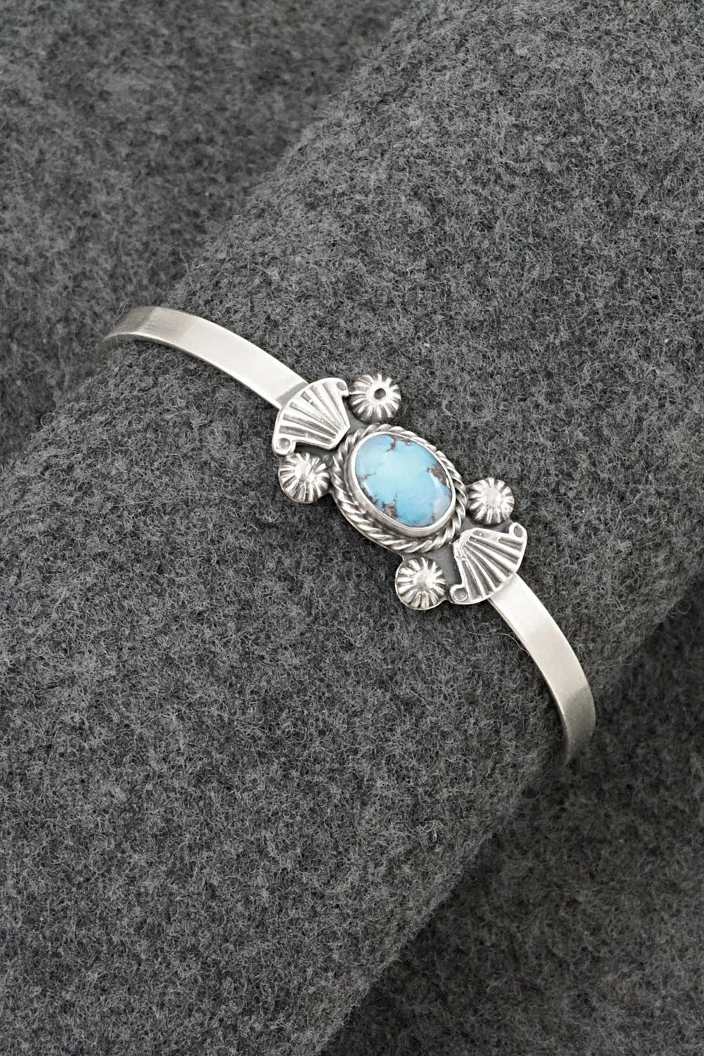 Turquoise & Sterling Silver Bracelet - Genevieve Francisco