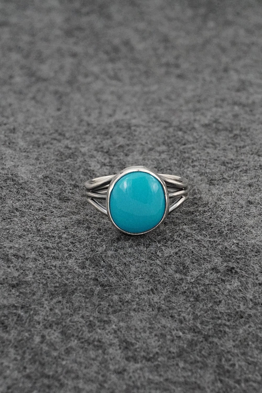 Turquoise & Sterling Silver Ring - Rena Begay - Size 7