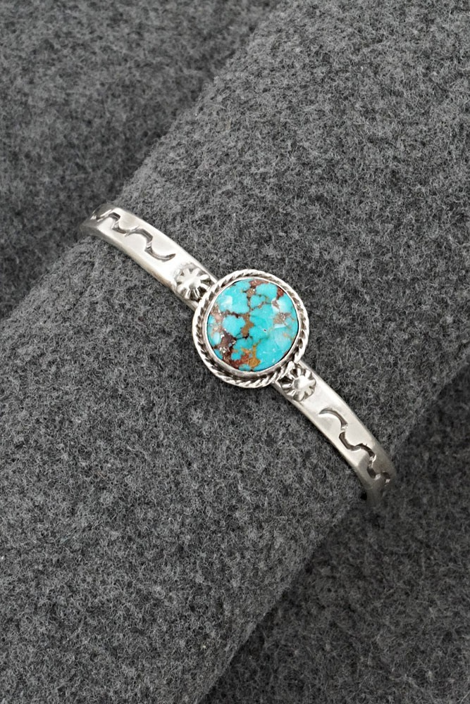 Turquoise & Sterling Silver Bracelet - Samuel Yellowhair