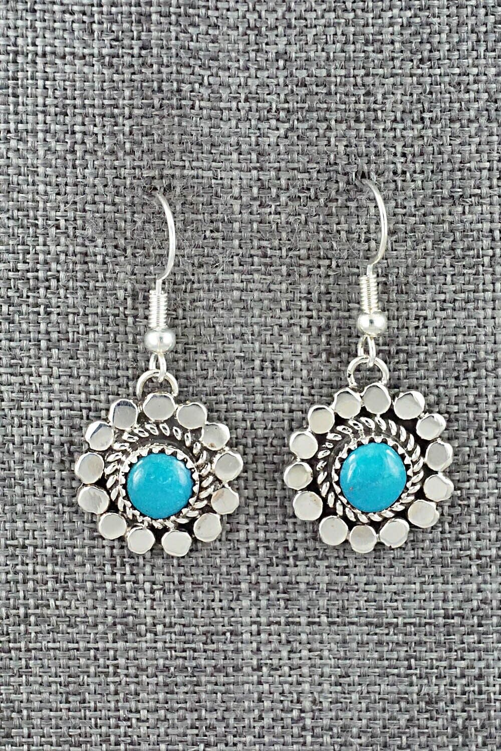Turquoise & Sterling Silver Earrings - Sandra Parkett