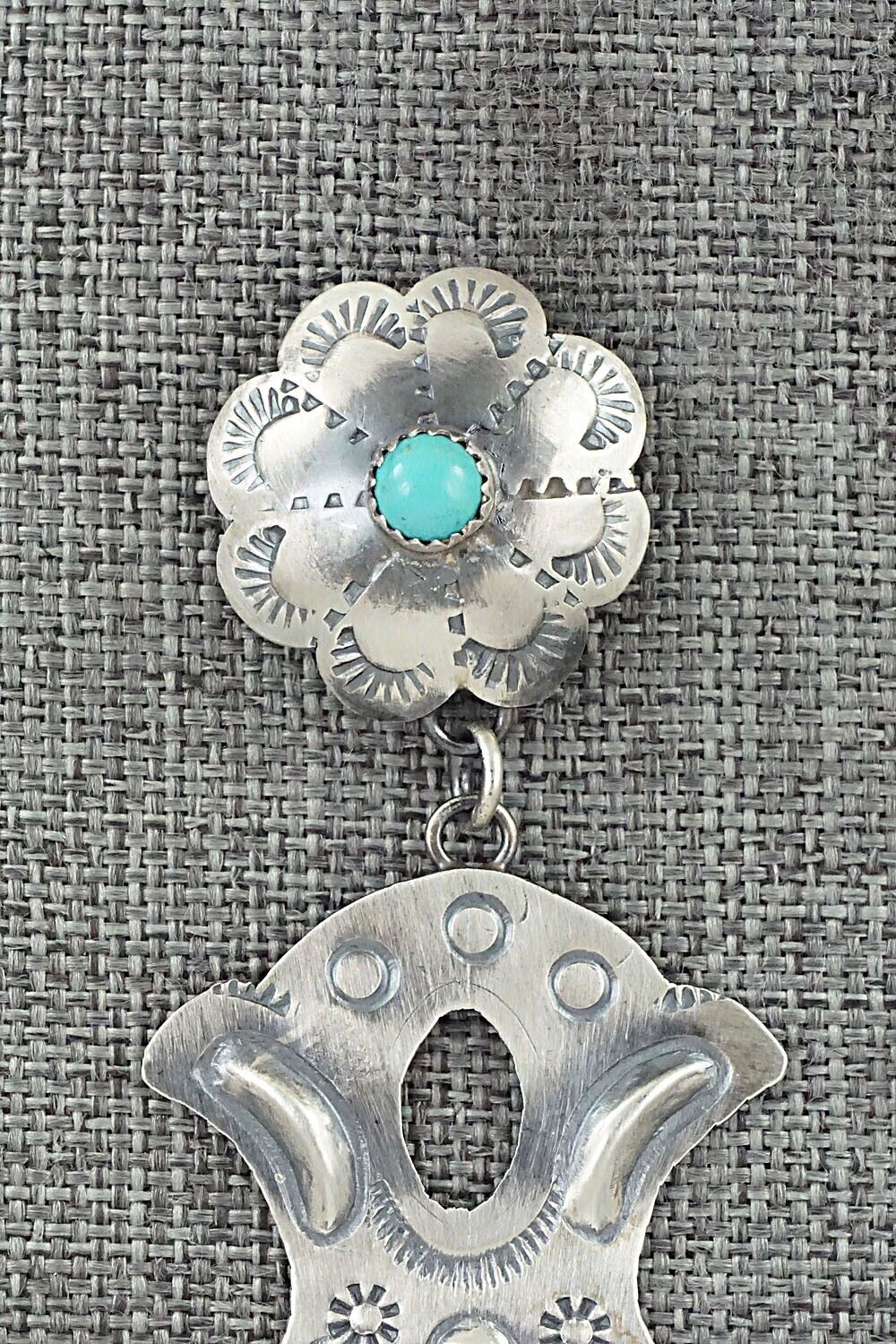 Turquoise & Sterling Silver Earrings - Samantha Yazzie