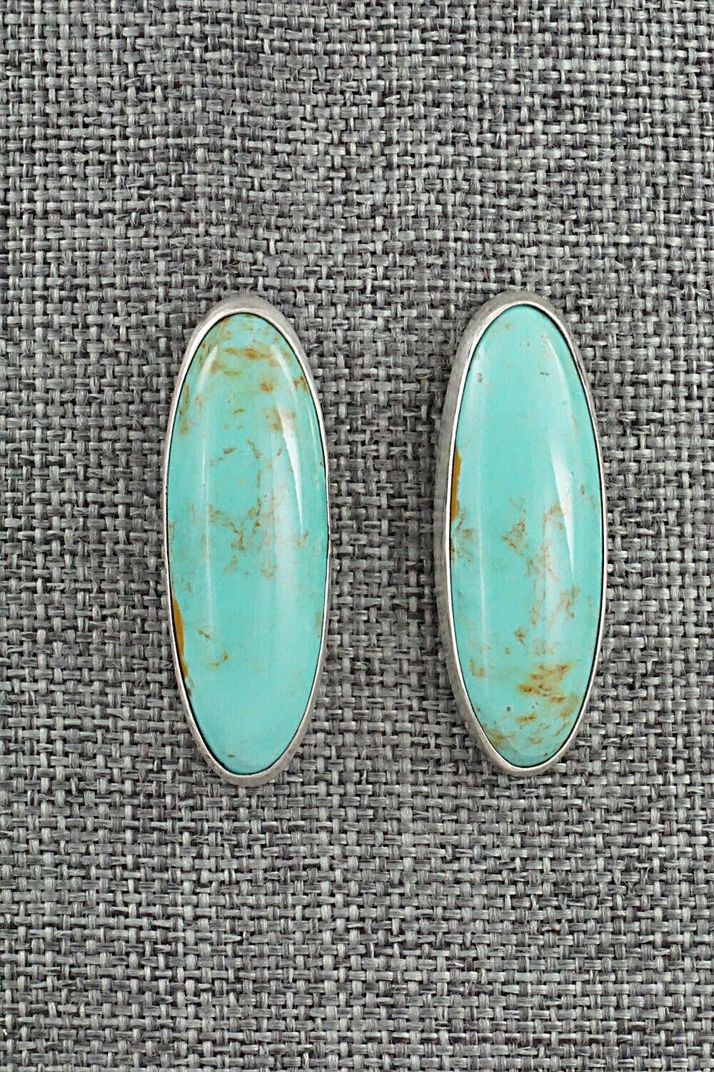 Turquoise & Sterling Silver Earrings - Rena Begay