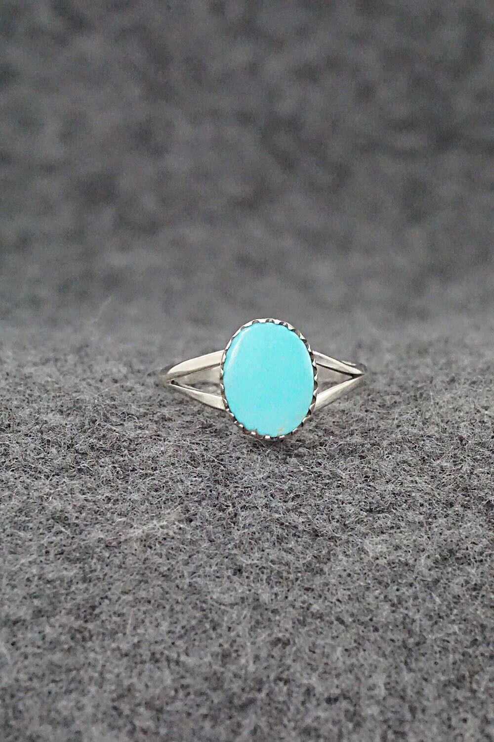 Turquoise & Sterling Silver Ring - Theresa Smith - Size 5.75