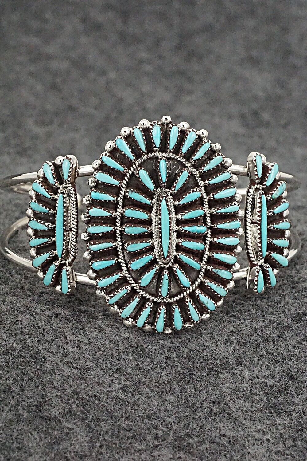 Turquoise & Sterling Silver Bracelet - Judy Wallace