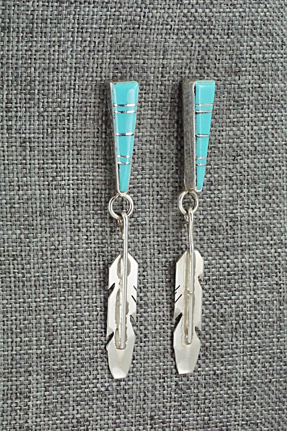 Turquoise & Sterling Silver Earrings - Terrance Panteah & Tammy Johnson