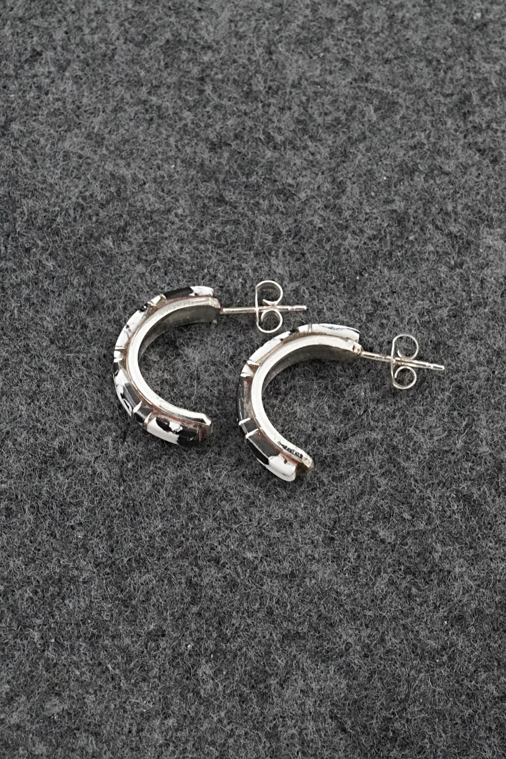 White Buffalo & Sterling Silver Earrings - Terrance Panteah