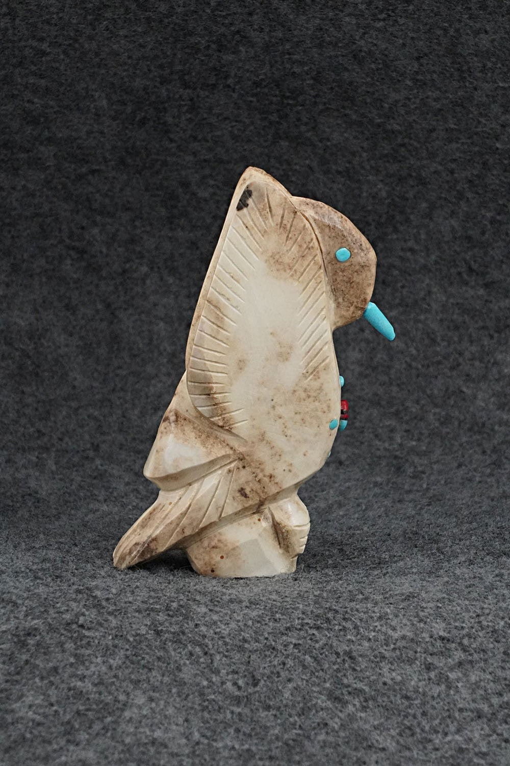 Hummingbird Zuni Fetish Carving - Danette Laate