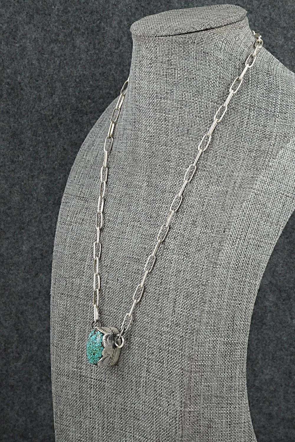 Turquoise & Sterling Silver Necklace - Randy Boyd