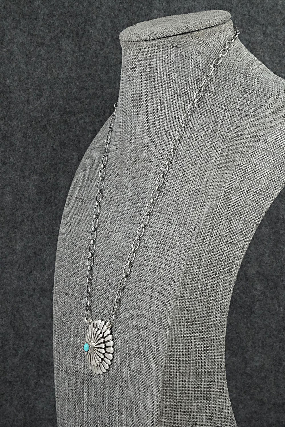 Turquoise & Sterling Silver Necklace - Sheldon Mariano