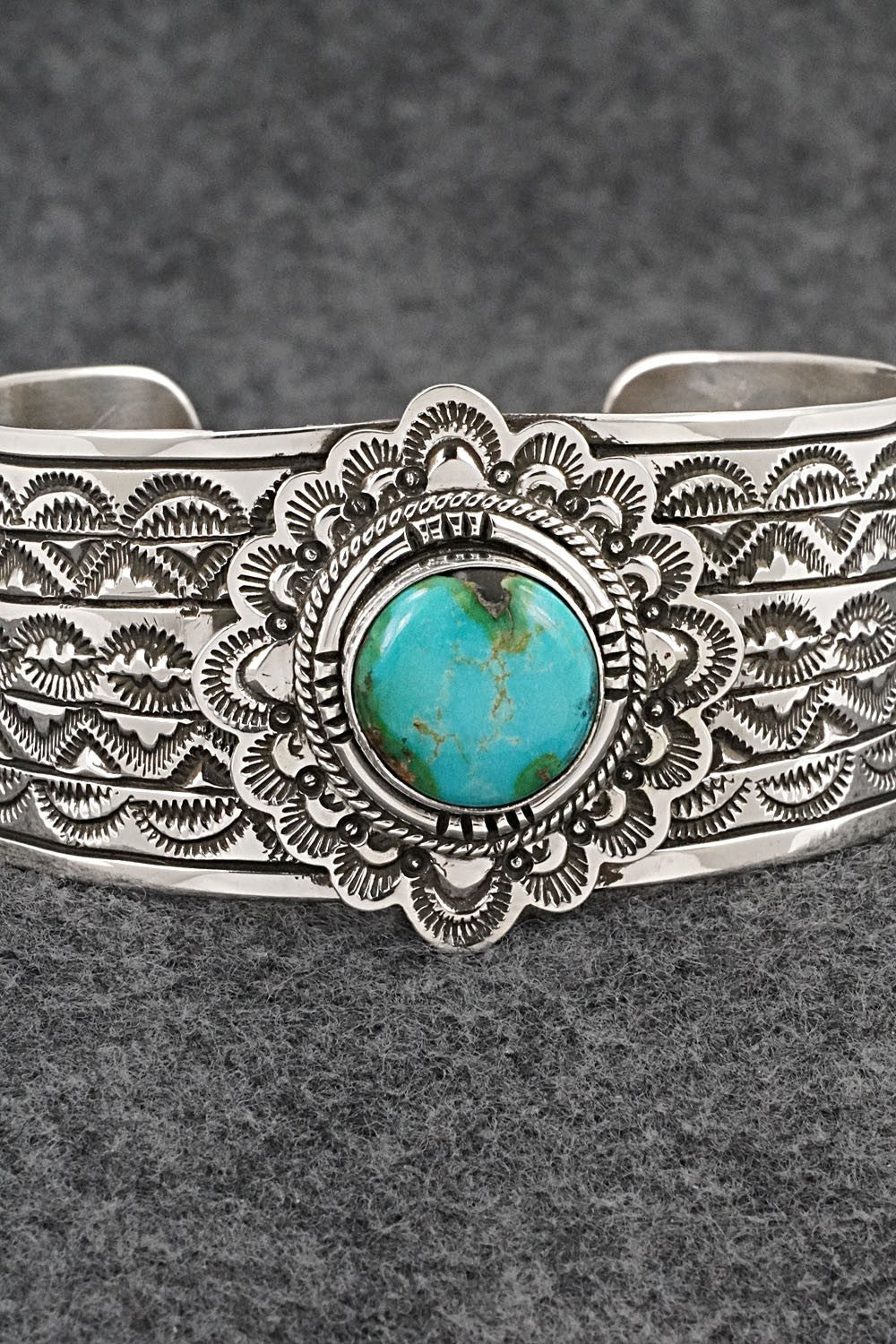 Turquoise & Sterling Silver Bracelet - Eula Wylie