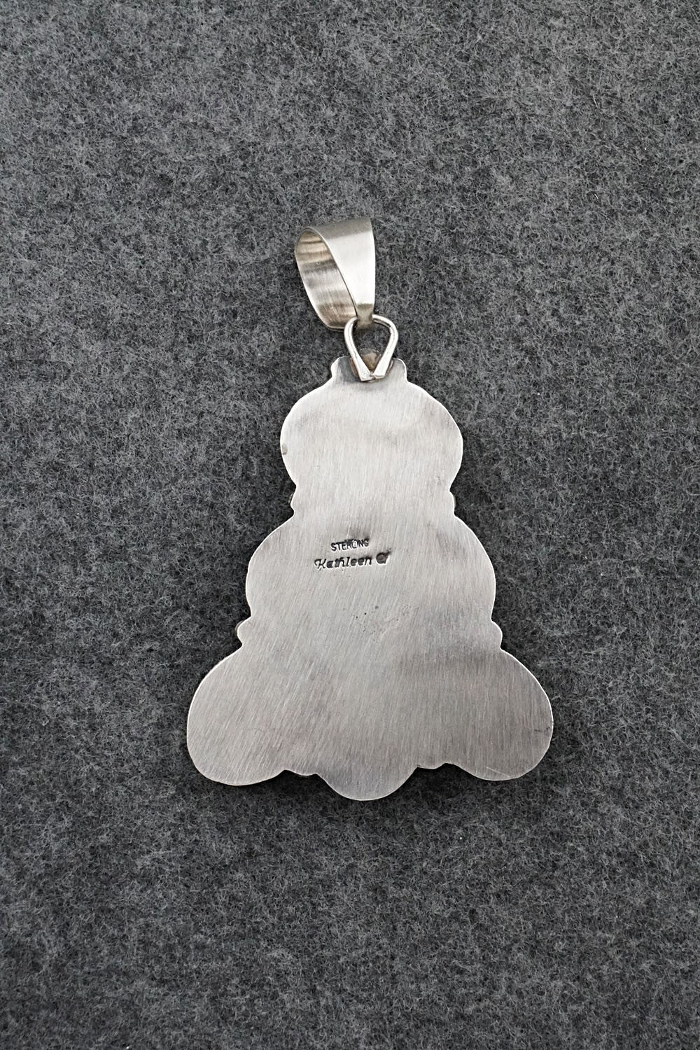 Turquoise & Sterling Silver Pendant - Kathleen Chavez