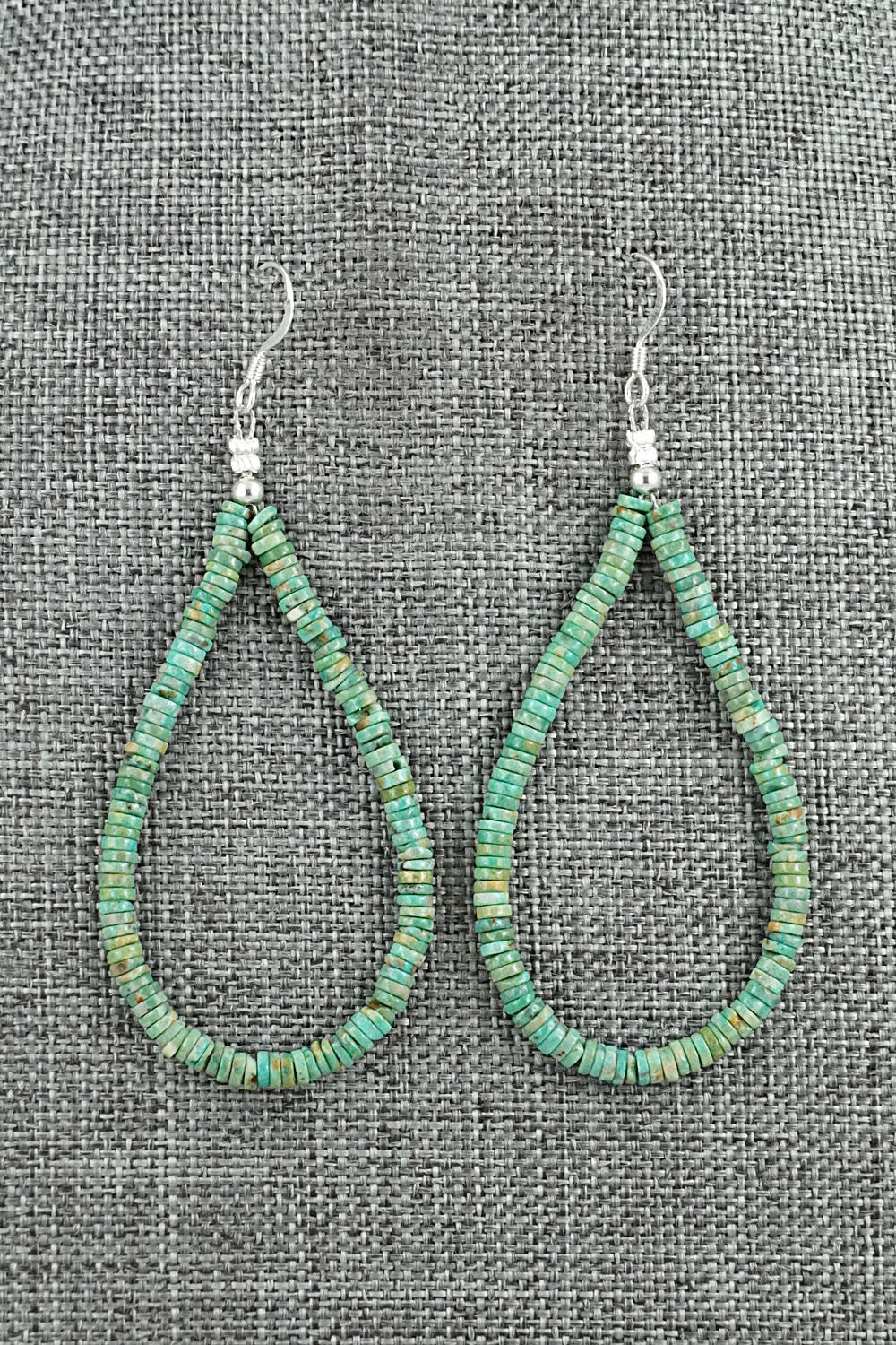 Turquoise & Sterling Silver Earrings - Doreen Jake