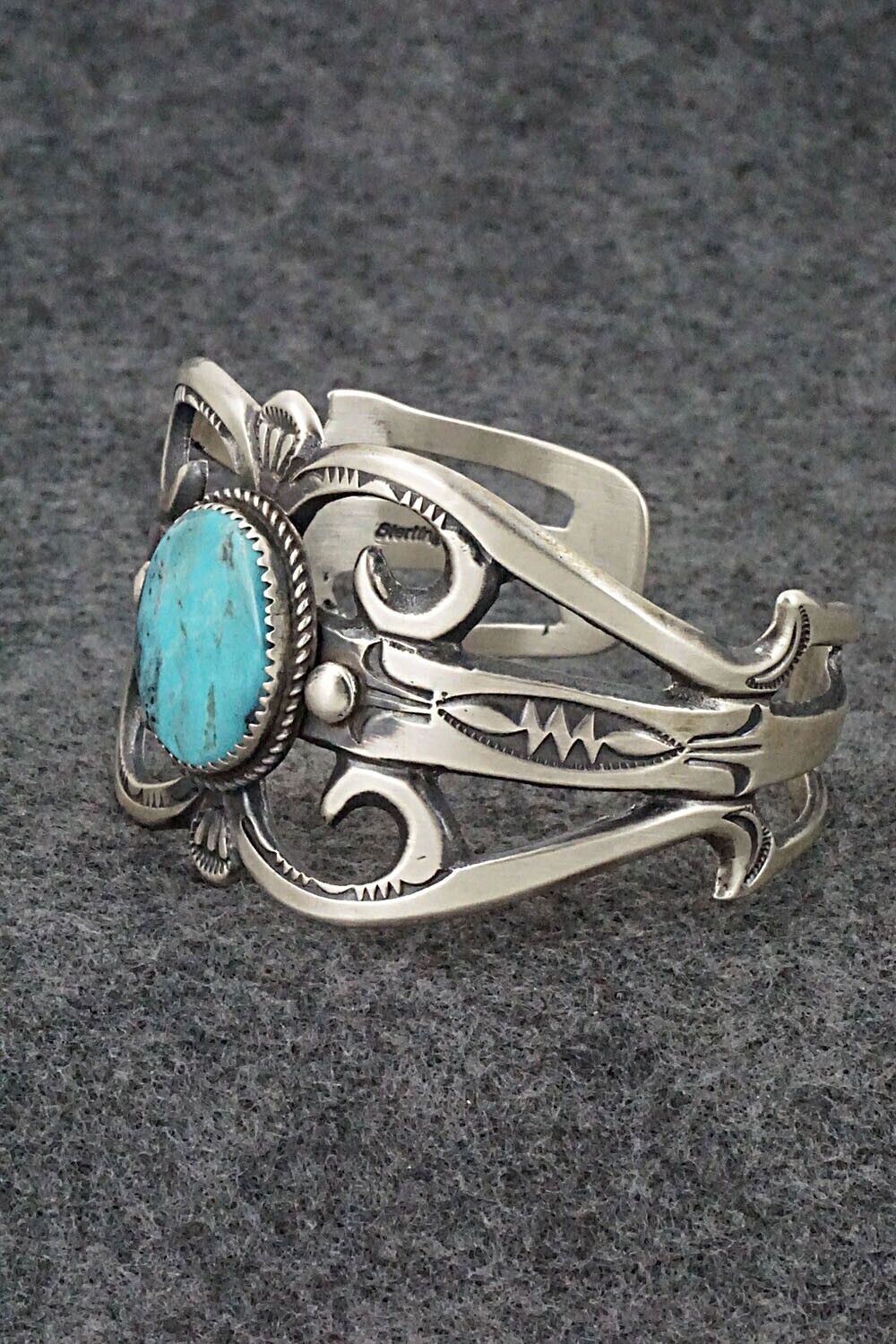 Turquoise & Sterling Silver Bracelet - Valerie Cayatineto