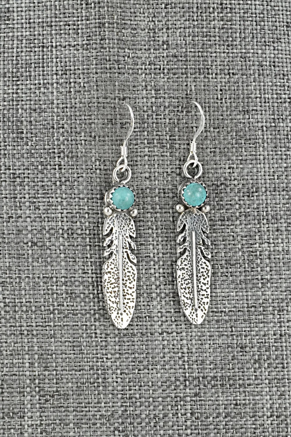 Turquoise & Sterling Silver Earrings - Adelarae Yazzie
