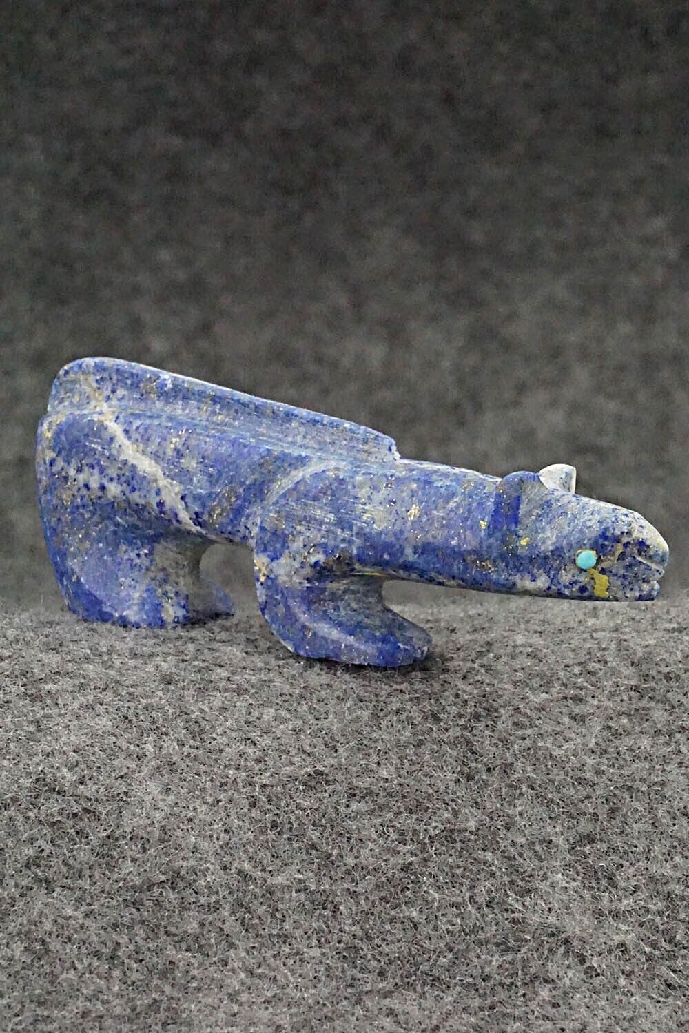 Mountain Lion Zuni Fetish Carving - Ronnie Lunasee
